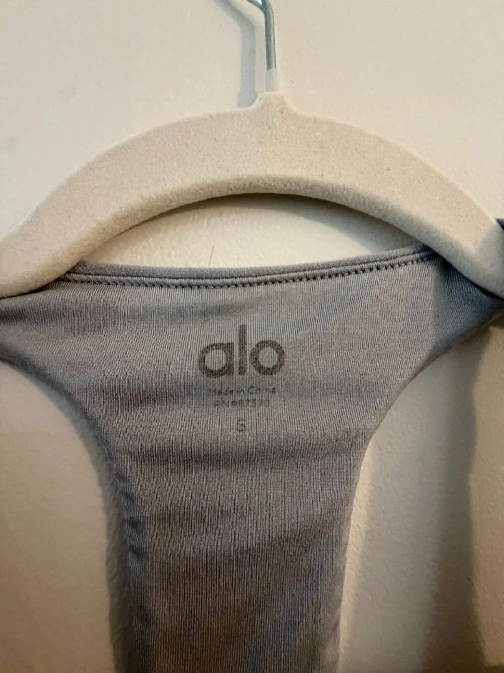 Alo Yoga Alosoft Lounge Set S Blue Grey High Waist Leggings + V-Neck Bra